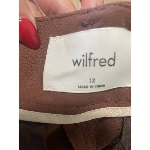 Aritzia Pants 12 Essential Wilfred Carrot Crepette Fabric High Waisted Trouser - Picture 6 of 7